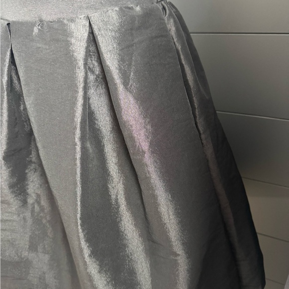 Main Strip Elastic Back Black A-Line Skirt Size M/L Party Holiday Dance Simmer - Picture 3 of 7